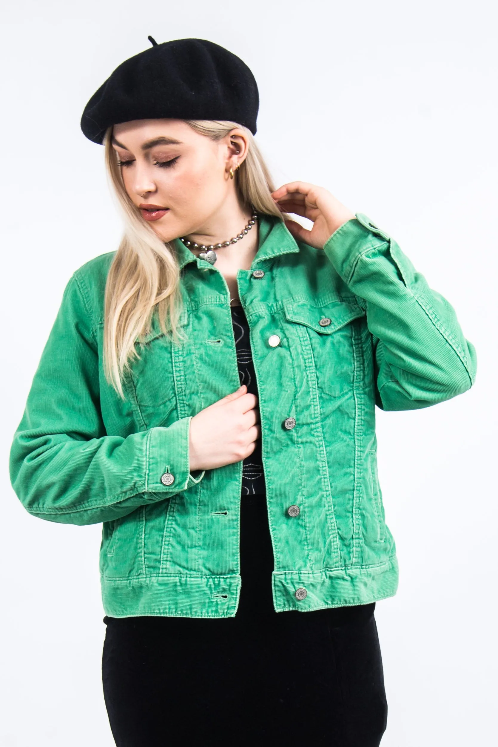 00's Gap Corduroy Fleece Lined Jacket