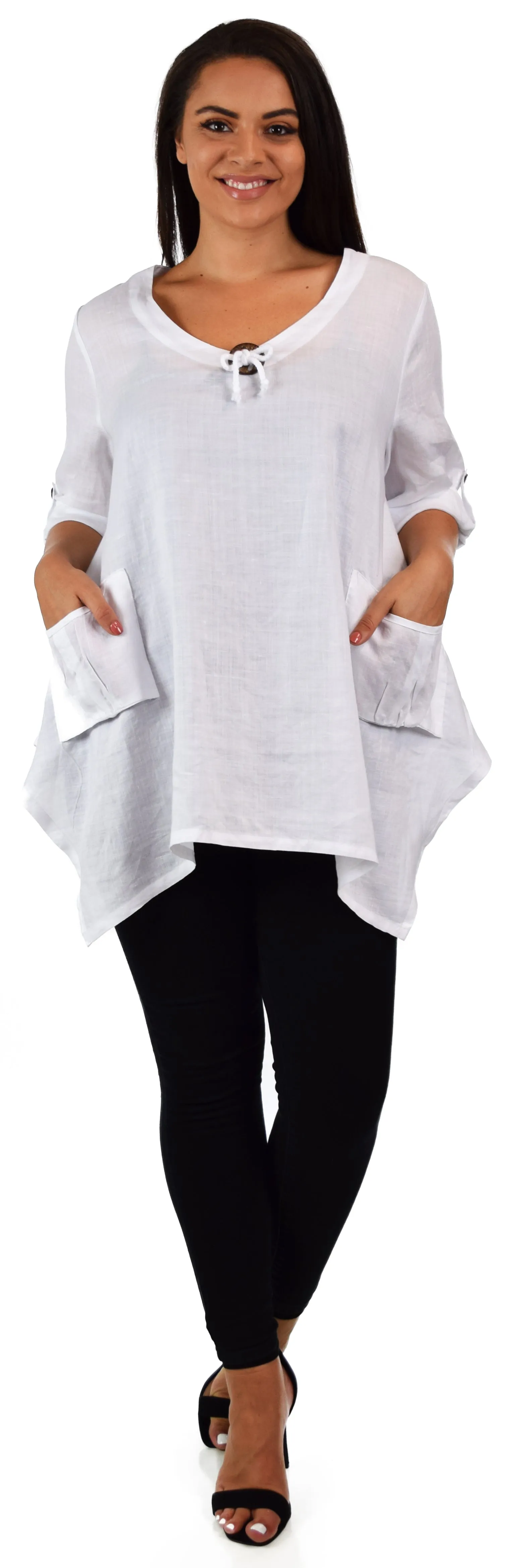 100% Pure linen washed OVERSIZE tunic, Plus size tunic, Relaxed fit tunic