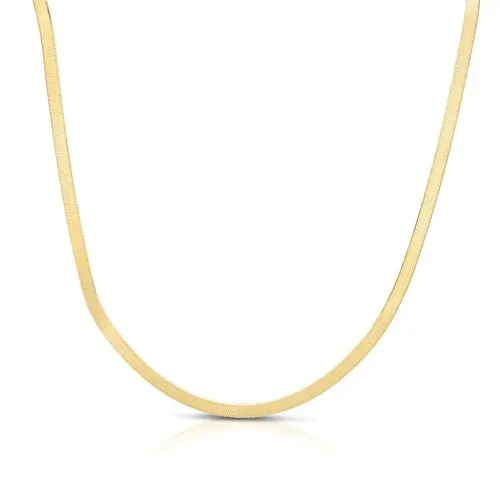 1.5mm Herringbone Chain Necklace