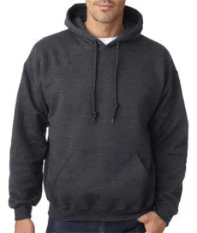 18500 Gildan Adult Heavy BlendHooded Sweatshirt Dark Heather (50/50)