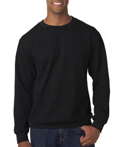 72000 Anvil Adult Crew Neck French Terry Fleece Black