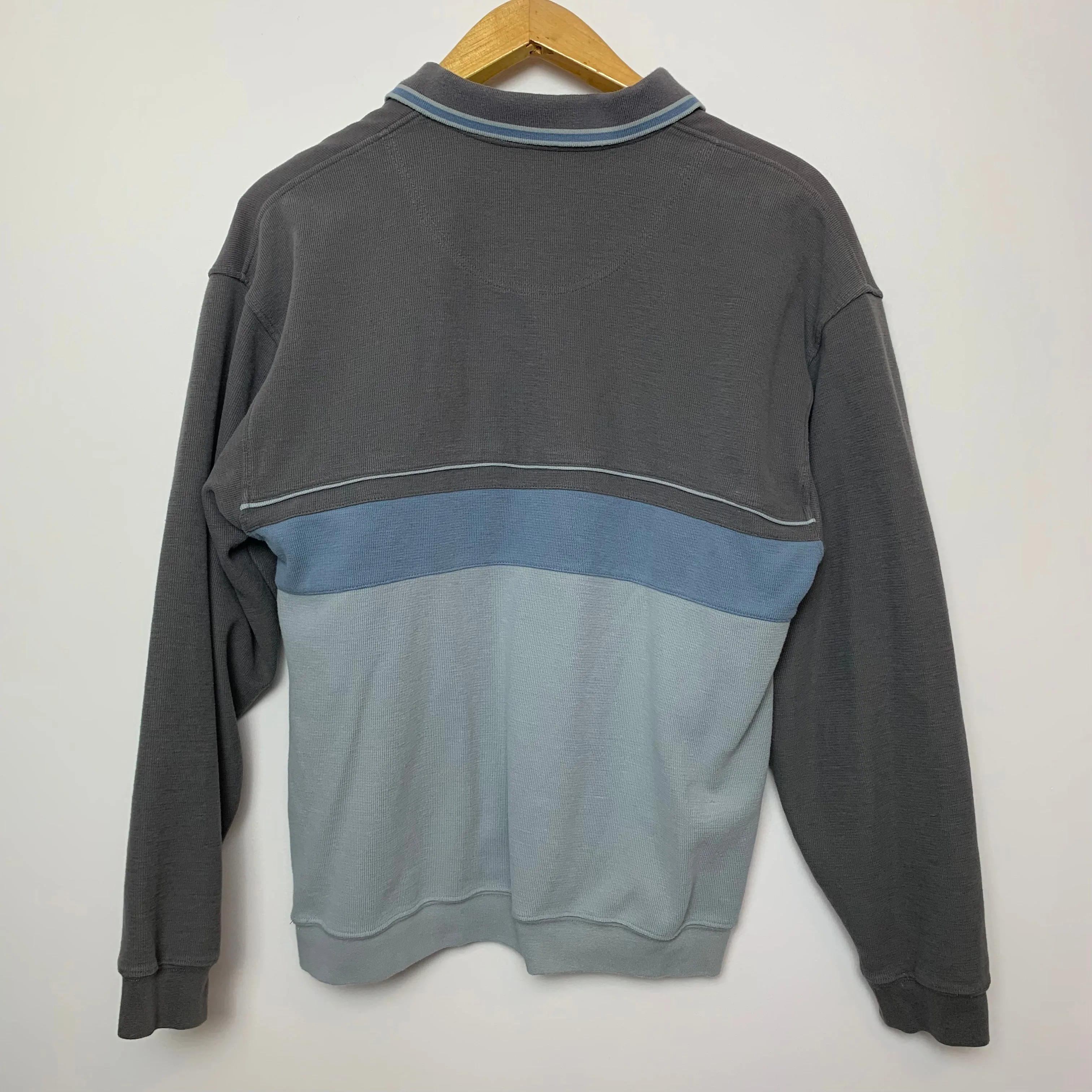 90s Puritan Polo Sweatshirt Pullover Large