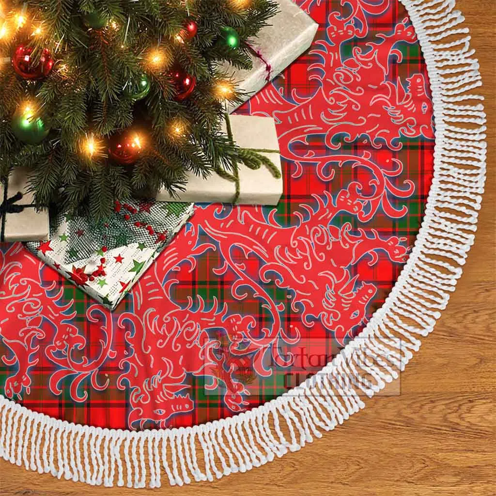 Adair Tartan Christmas Tree Skirt Lion Rampant Style