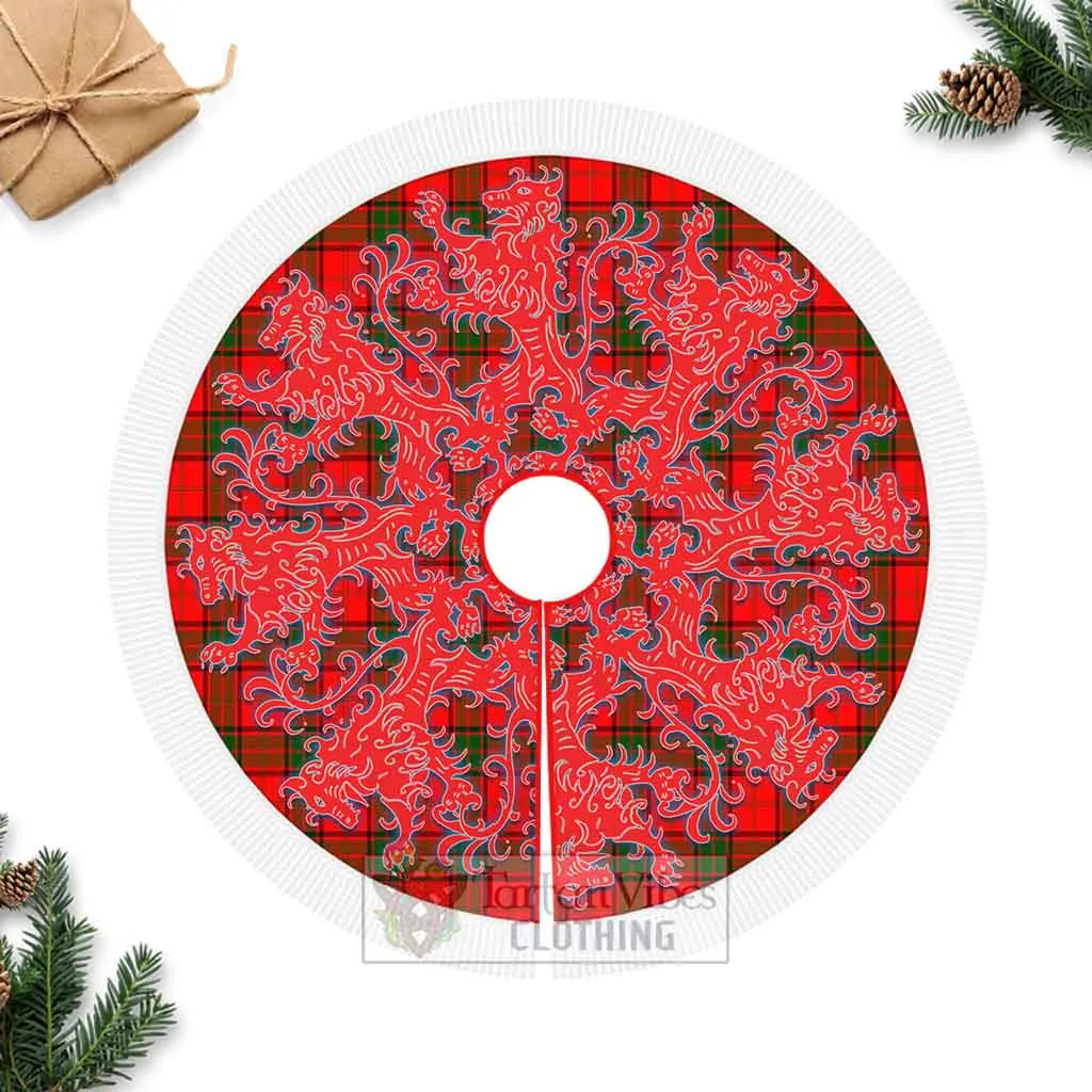 Adair Tartan Christmas Tree Skirt Lion Rampant Style