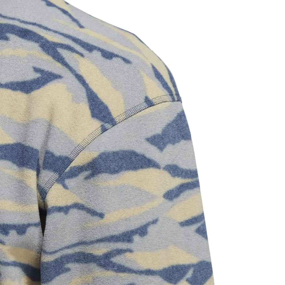 adidas Texture Print Crew Neck Golf Pullover HF6525