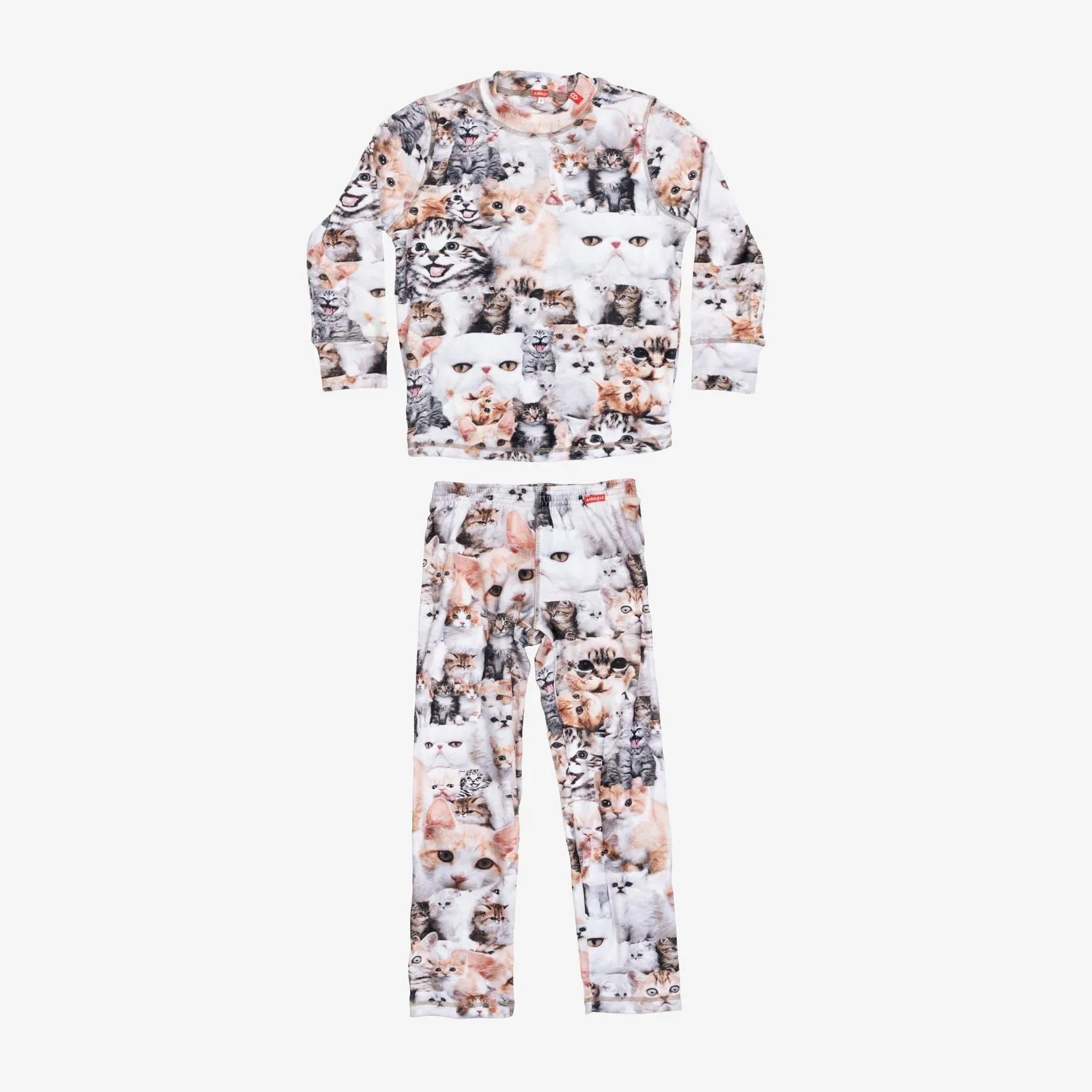 Airhole Thermal Milk Fleece Set Junior - Kitties
