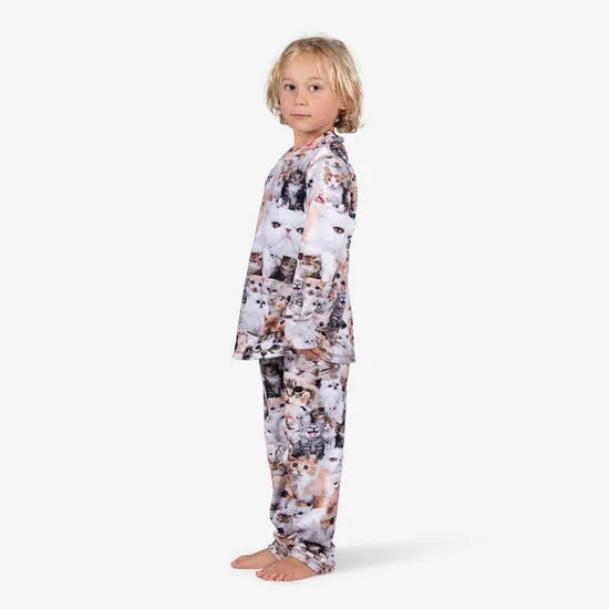 Airhole Thermal Milk Fleece Set Junior - Kitties