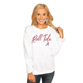 ALABAMA CRIMSON TIDE "WIN THE DAY" PERFECT COZY CREW SWEATSHIRT