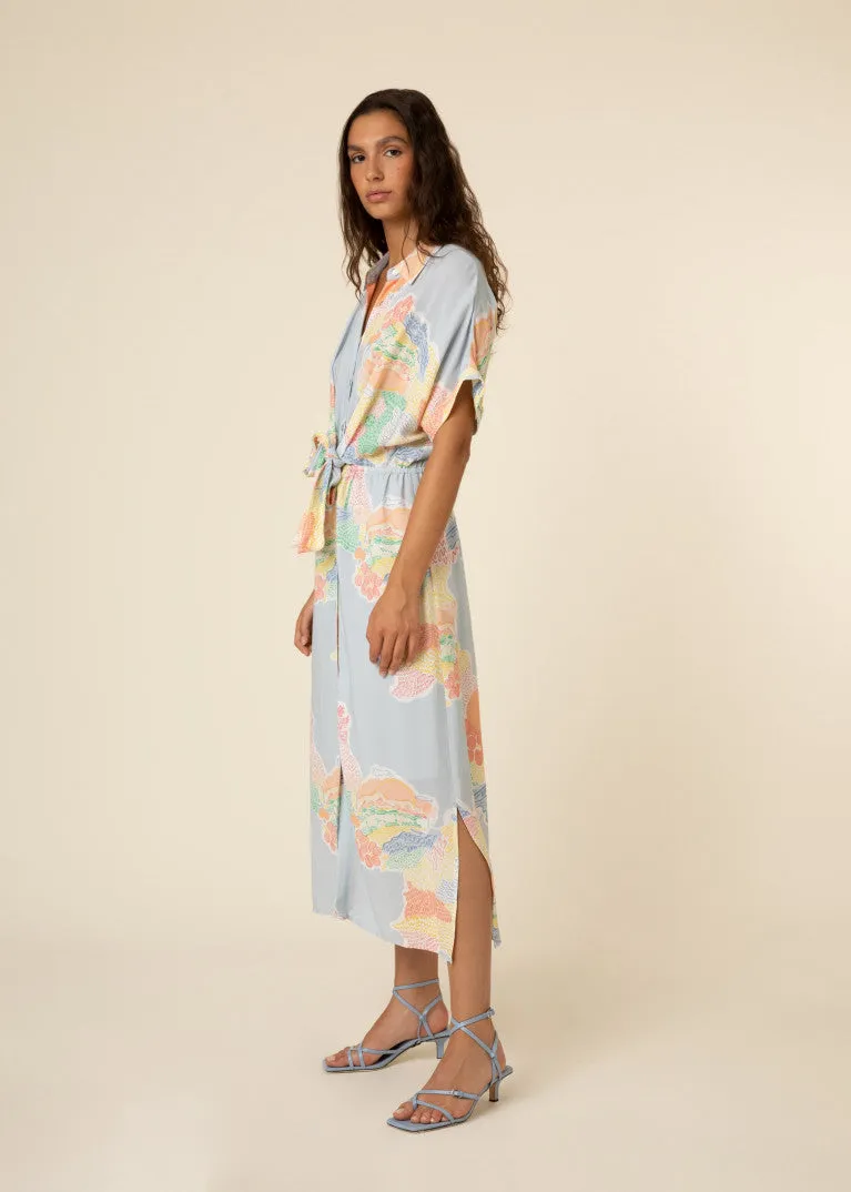 Alienor La Reunion Print Maxi dress by Frnch
