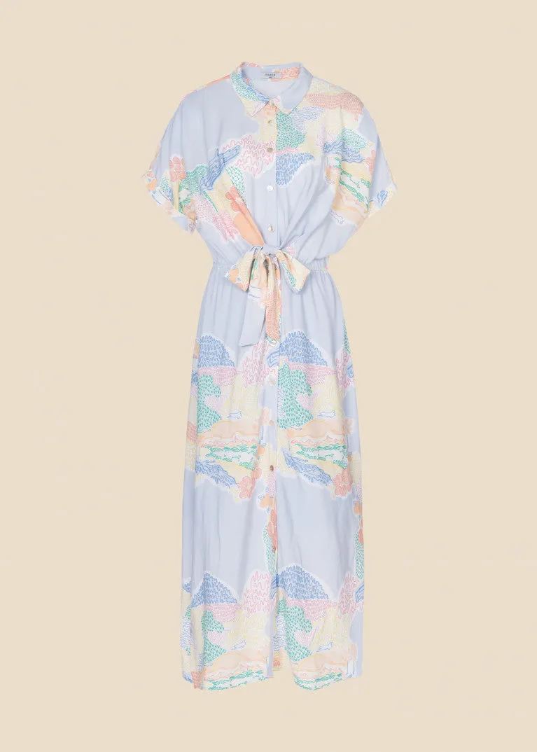 Alienor La Reunion Print Maxi dress by Frnch