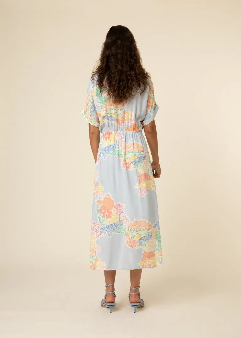 Alienor La Reunion Print Maxi dress by Frnch