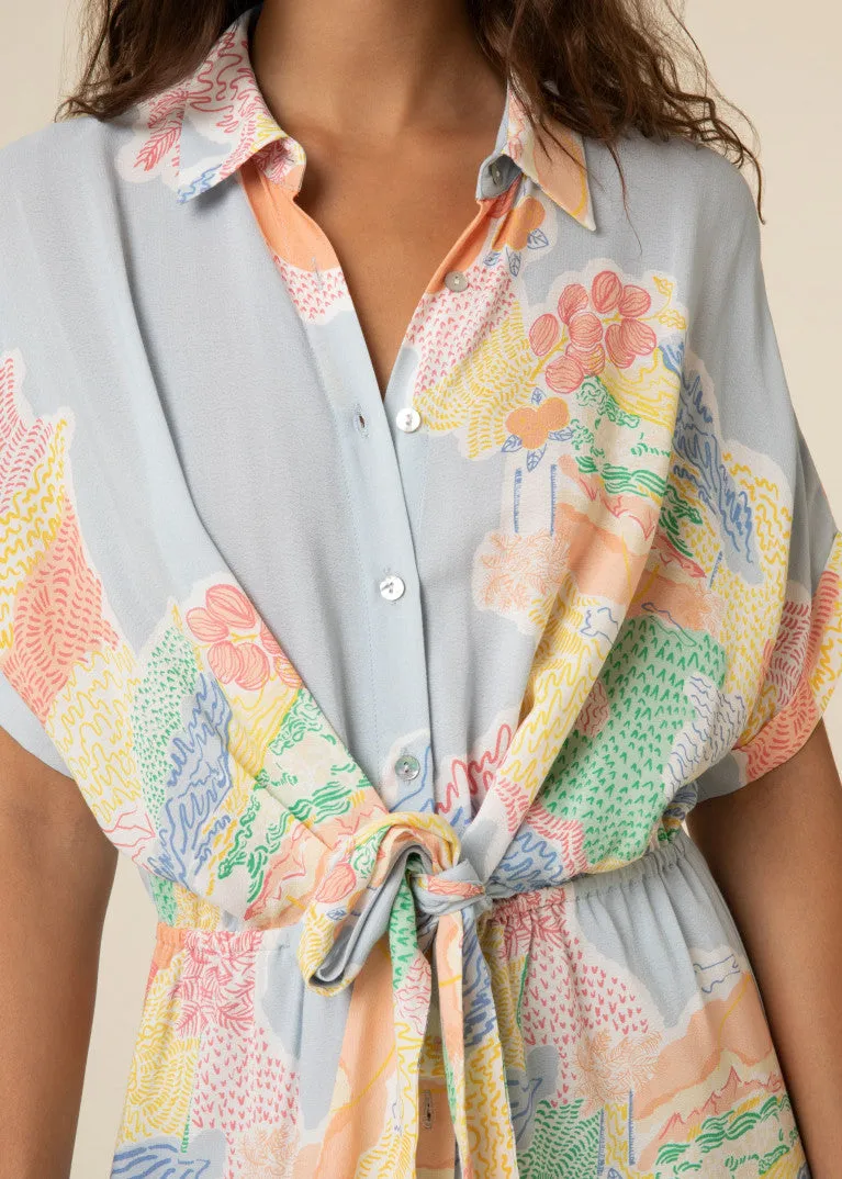 Alienor La Reunion Print Maxi dress by Frnch