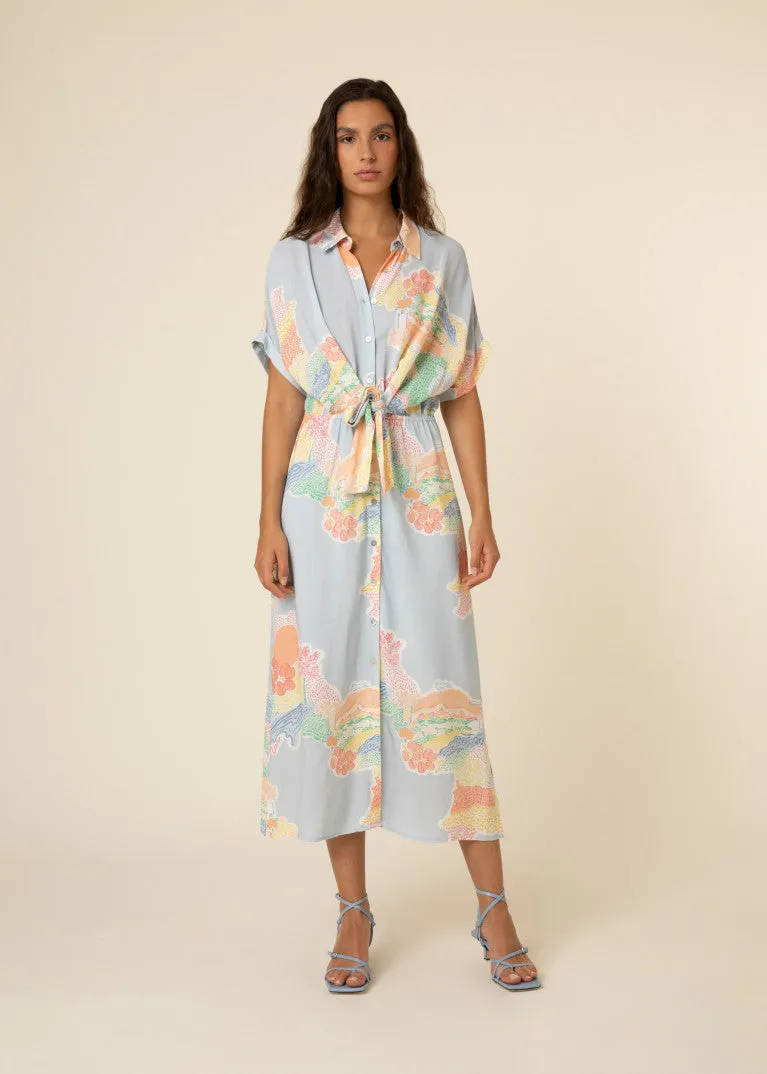 Alienor La Reunion Print Maxi dress by Frnch
