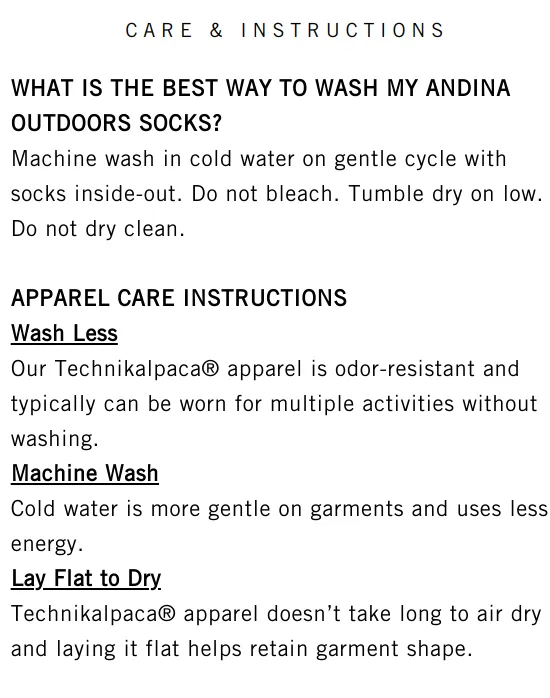 Andina Camino Outdoor Alpaca Socks