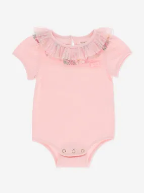 Angels Face Baby Girls Alexis Floral Bodysuit in Pink