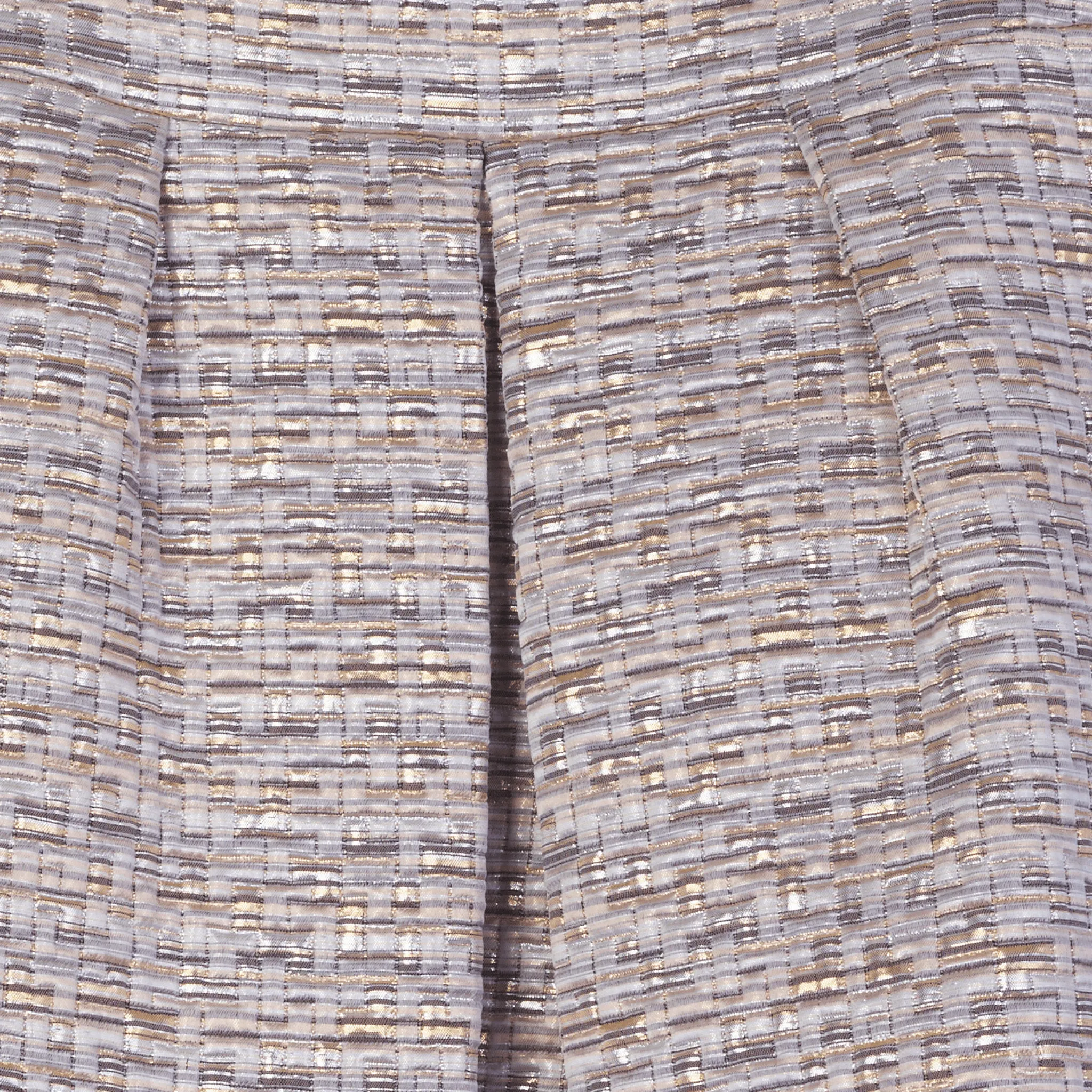 Aquascutum Gold and Silver Tones Skirt UK Size 12