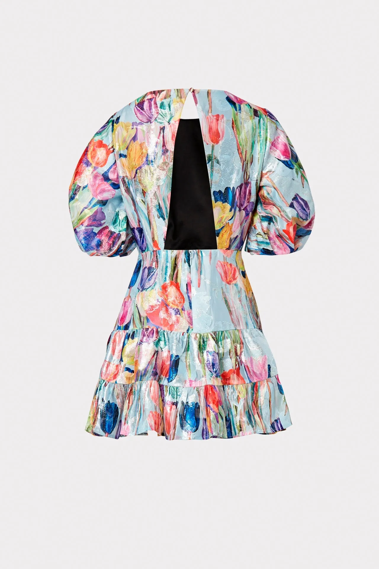 Arlette Metallic Tulip Dress