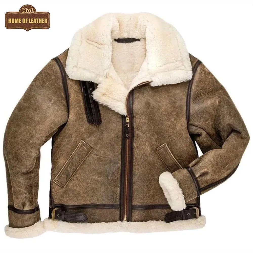 B014 RAF B3 Detachable Hood Aviator Winter Khaki Men's Jacket