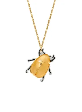 Beetle Pendant - Gold