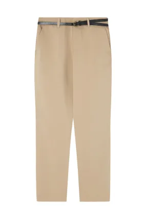 Belted chinos