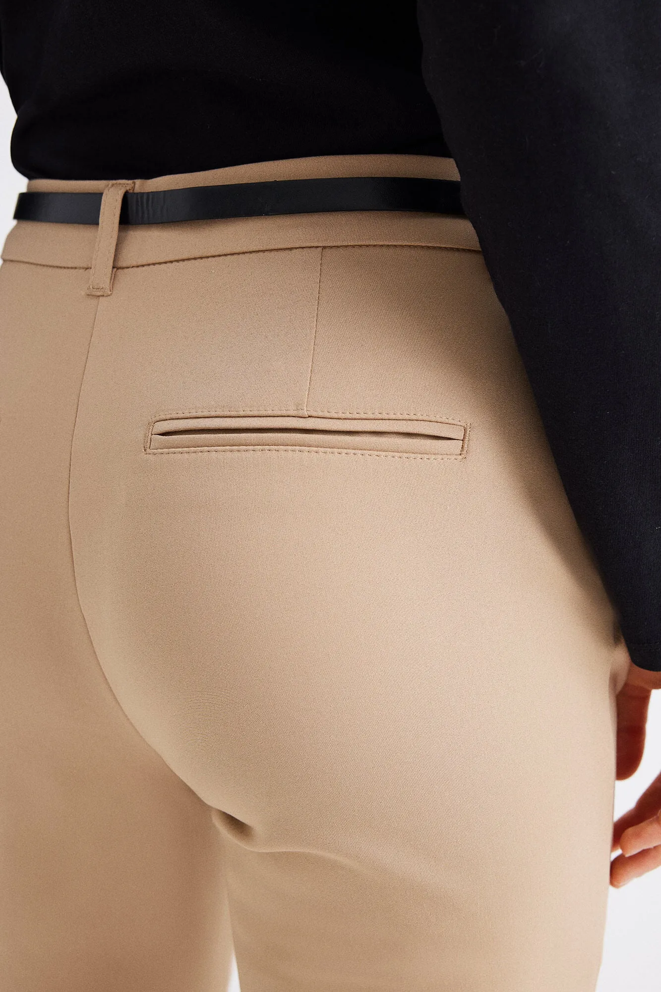Belted chinos