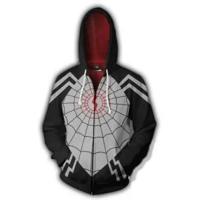 BFJmz Venom Spiderman 3D Printing Coat Leisure Sports Sweater Couple Sweater Autumn And Winter