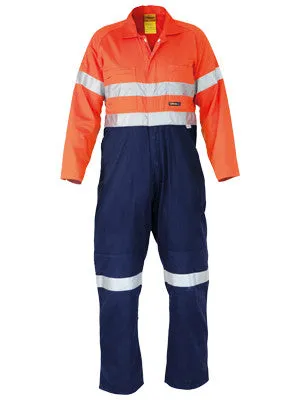 Bisley 2 Tone Hi Vis Lightweight Coveralls c/w 3M Reflective Tape BC6719TW