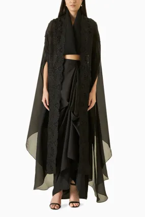 Black Fusion Cape Set