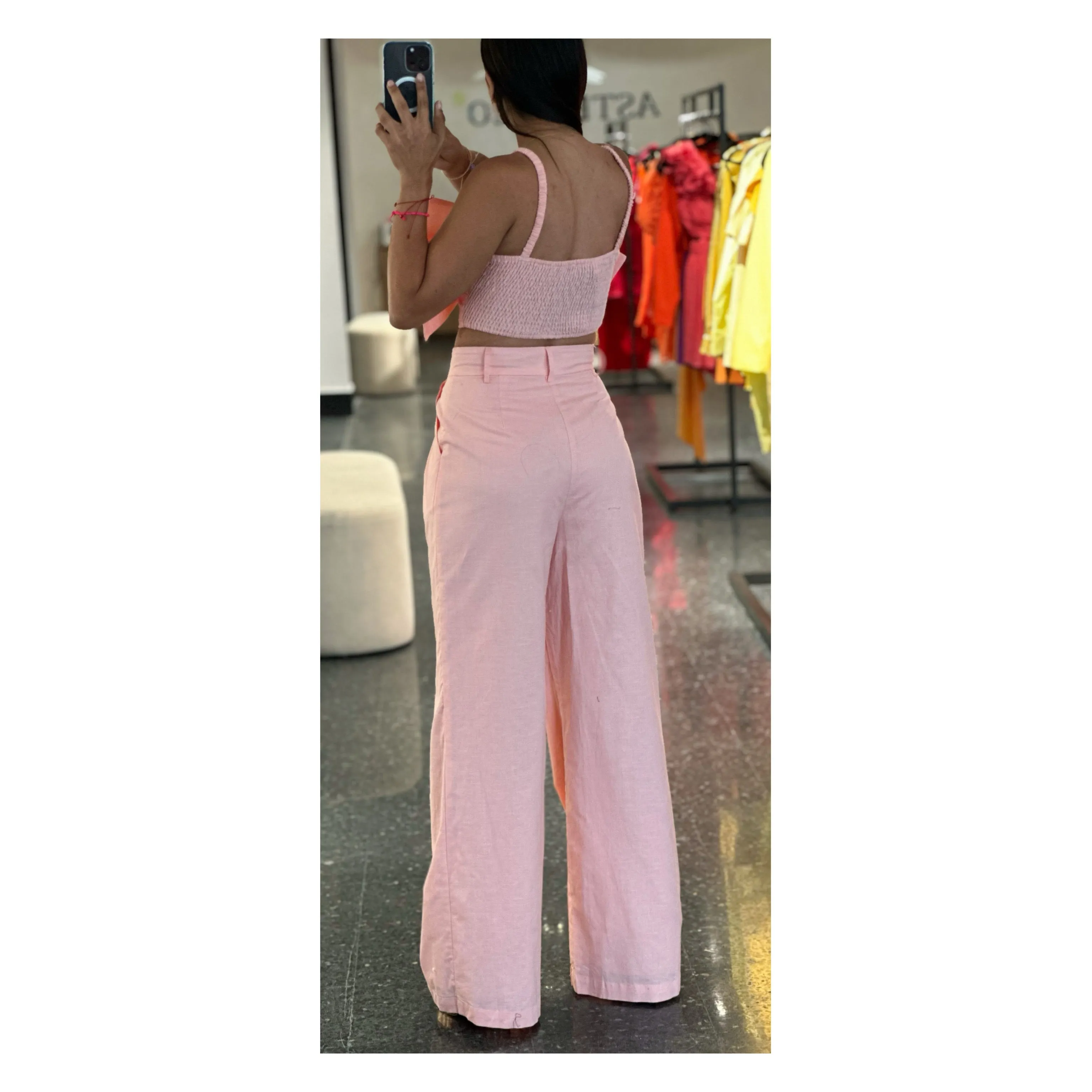 Blush Linen Pants