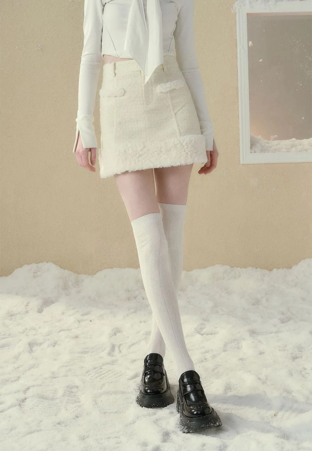 Boa Short Winter Fluffy Skirt