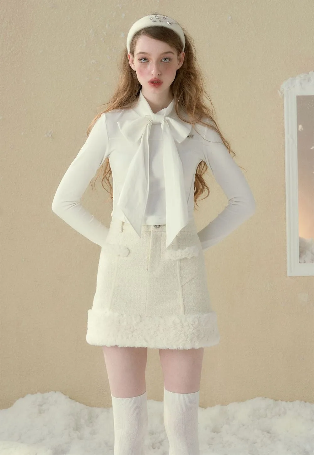 Boa Short Winter Fluffy Skirt