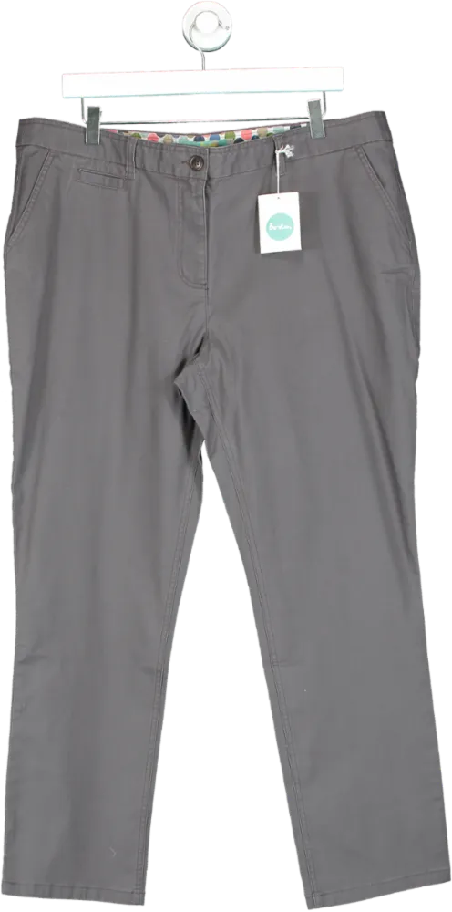 Boden Grey Ankle Skimmer Chino Trousers UK 18