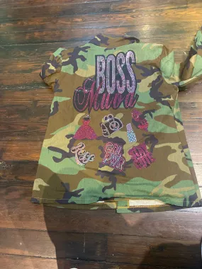 BOSS MUVA CAMOUFLAGE BLING Patchwork JACKET