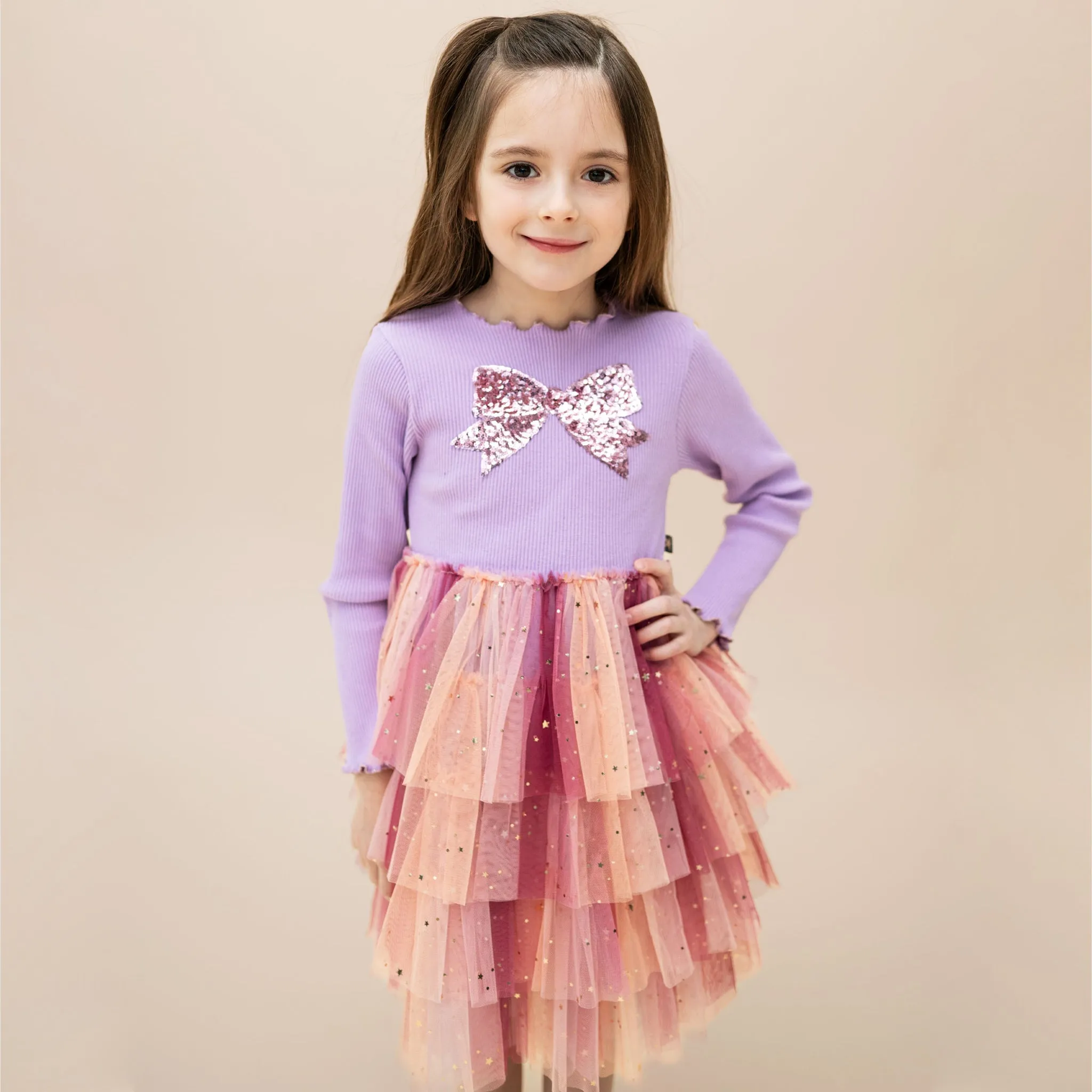 Bow Layered Tutu Dress