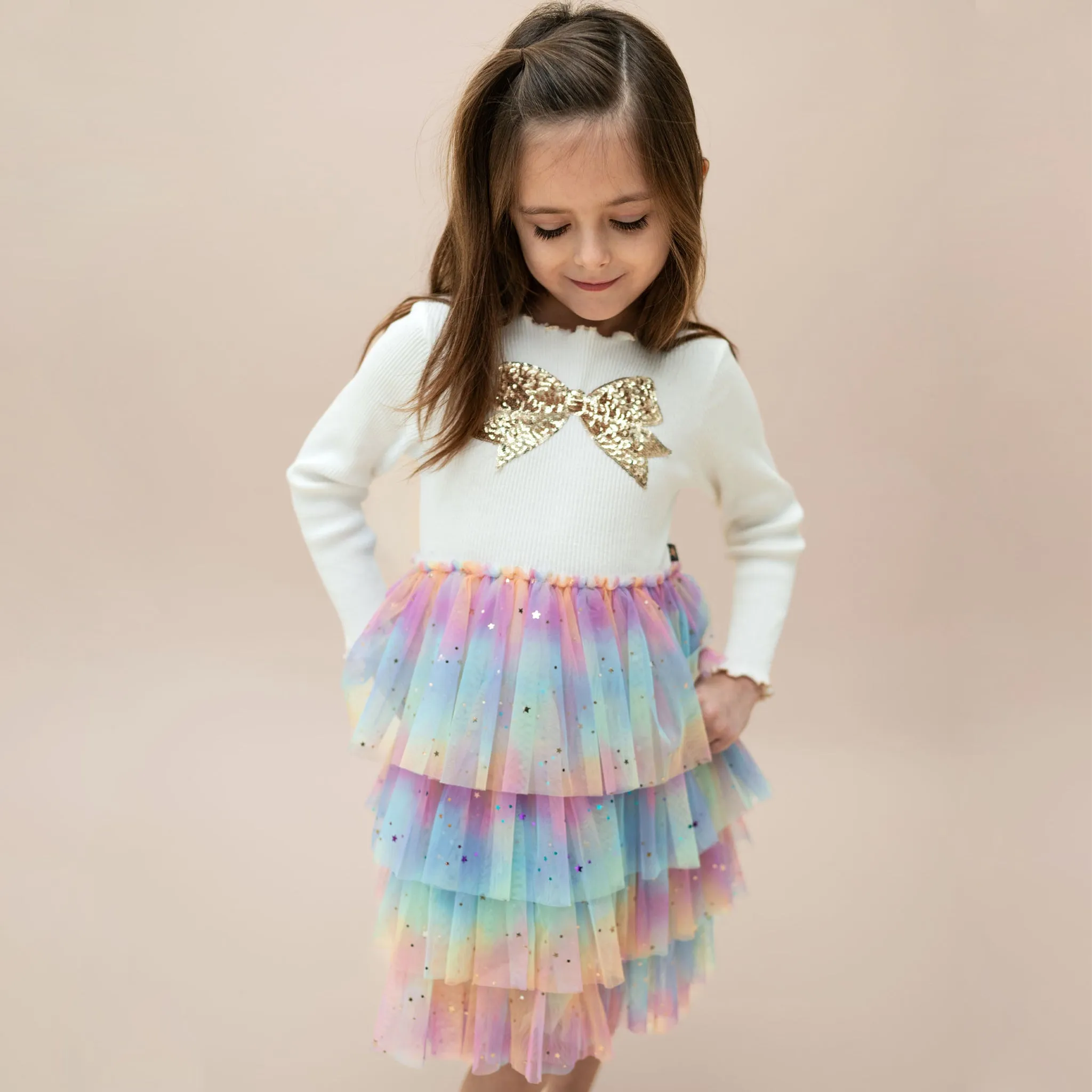 Bow Layered Tutu Dress