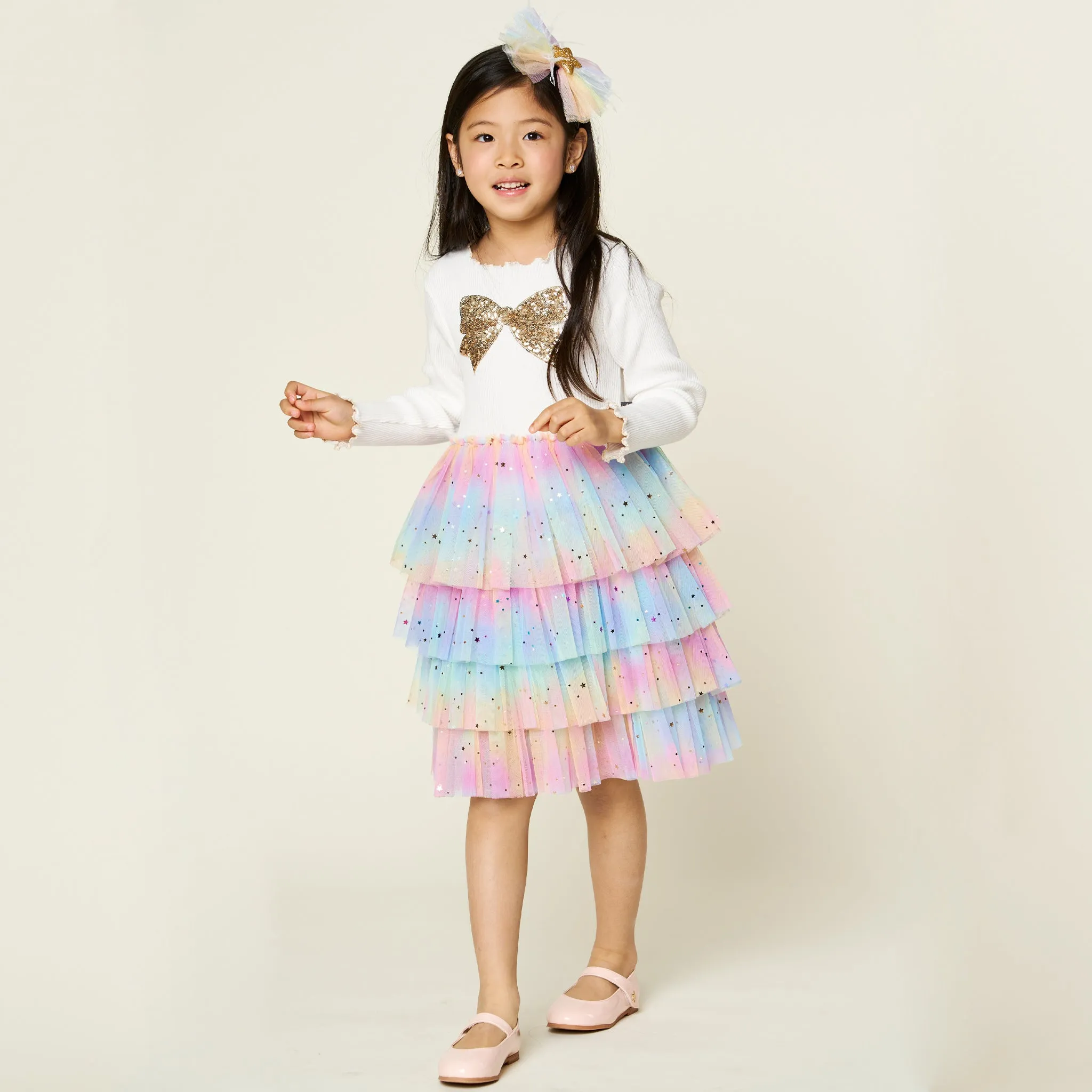 Bow Layered Tutu Dress