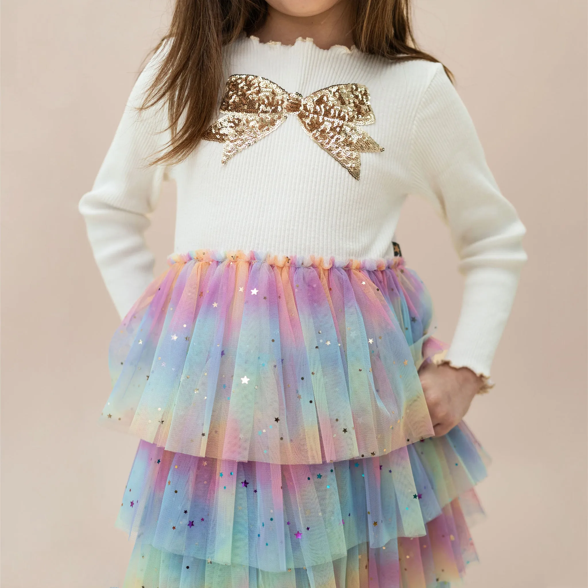 Bow Layered Tutu Dress