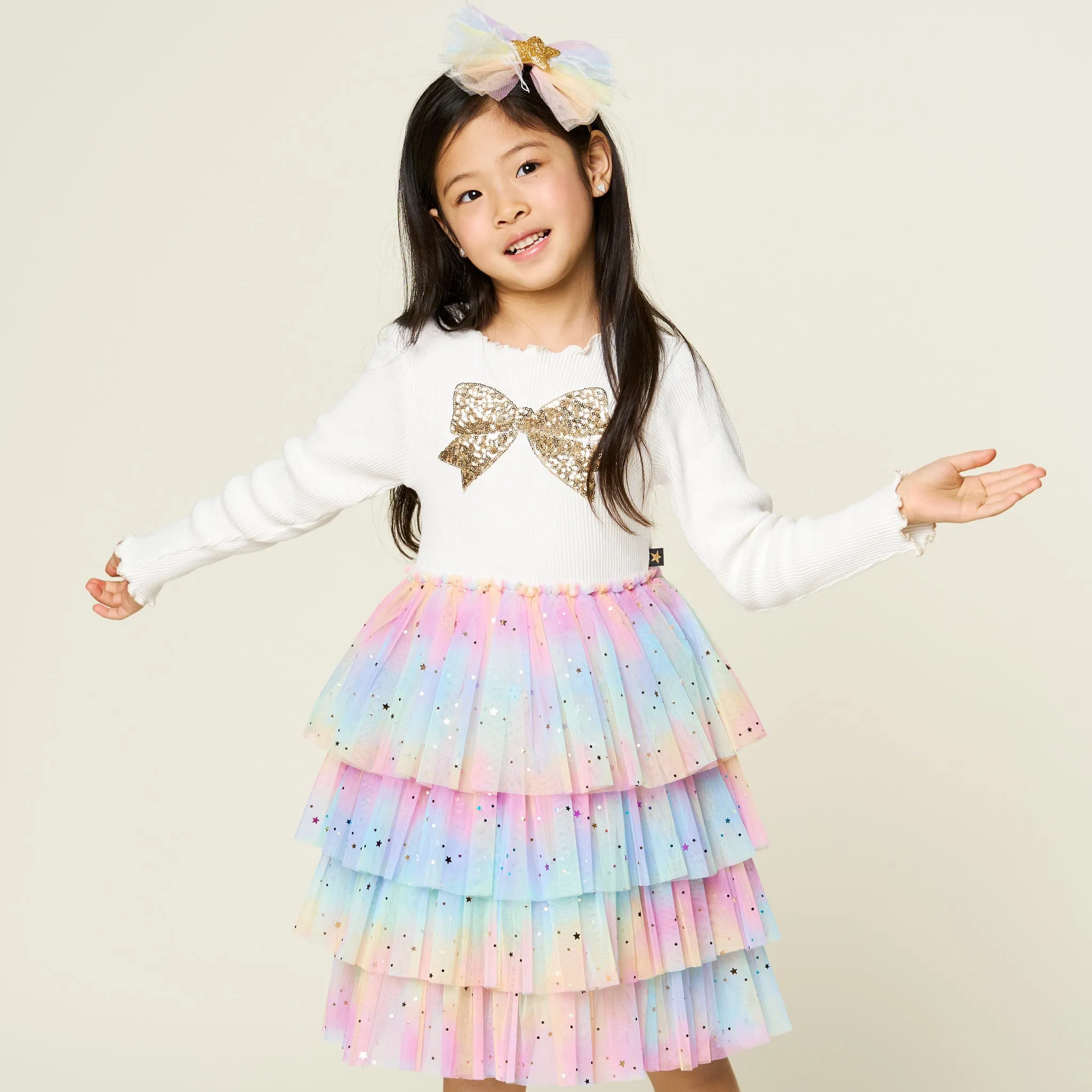 Bow Layered Tutu Dress