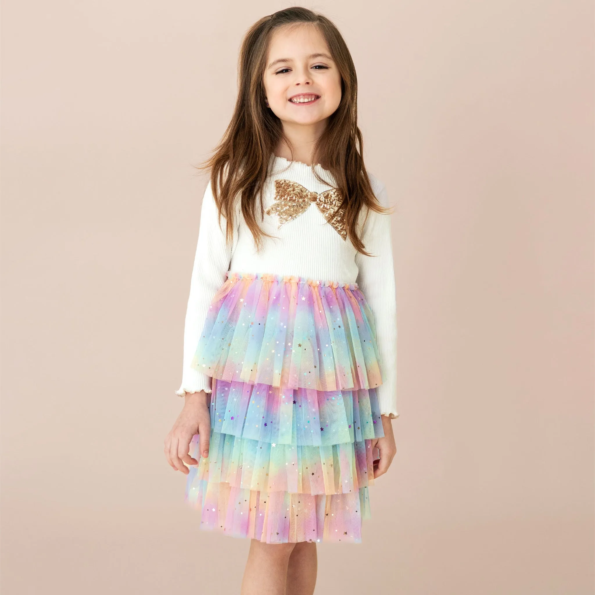 Bow Layered Tutu Dress