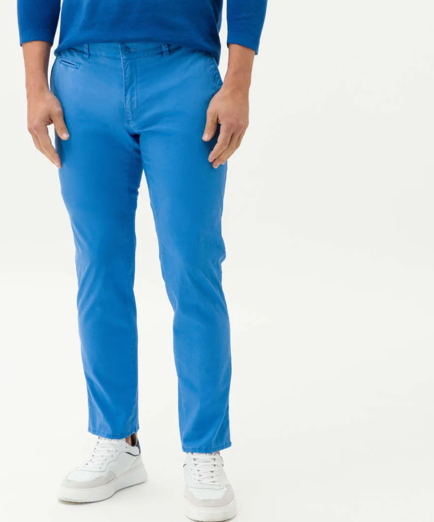 Brax Fabio Printed Chino - Cobalt