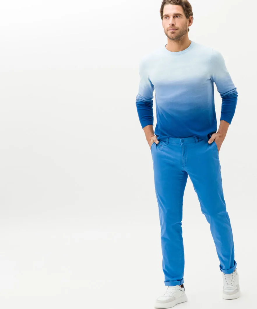 Brax Fabio Printed Chino - Cobalt