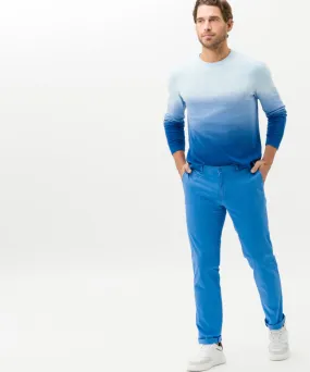 Brax Fabio Printed Chino - Cobalt