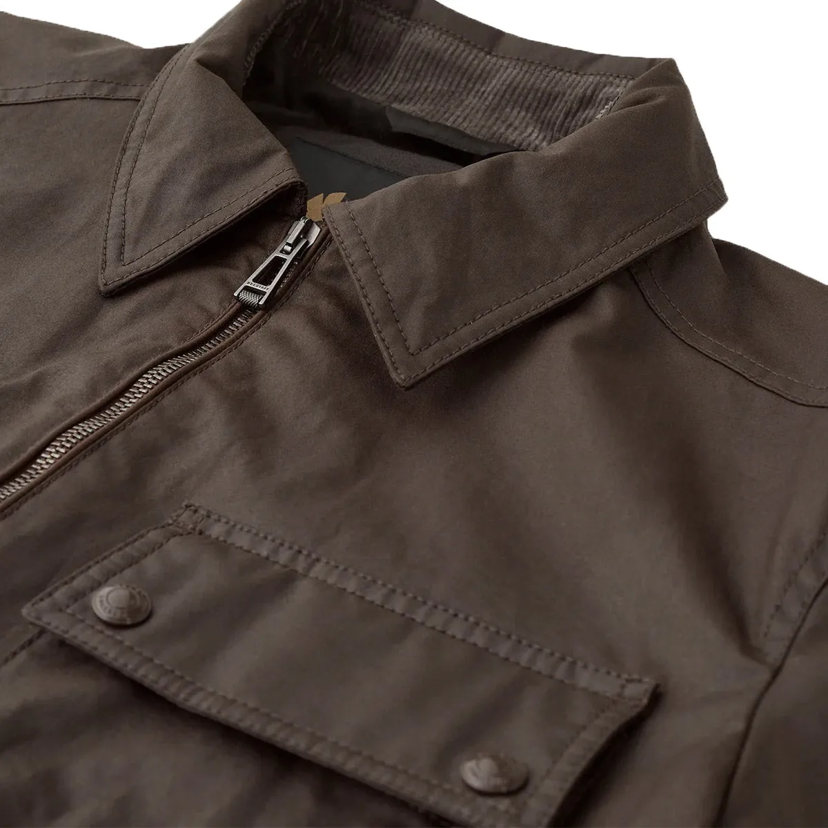 Burnt Oak Tour Waxed Cotton Overshirt