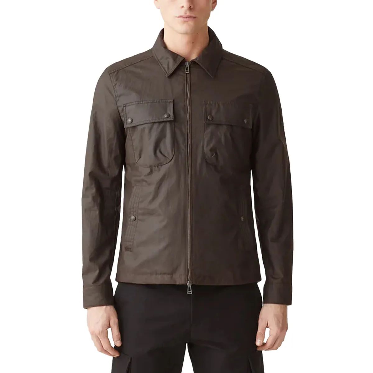 Burnt Oak Tour Waxed Cotton Overshirt
