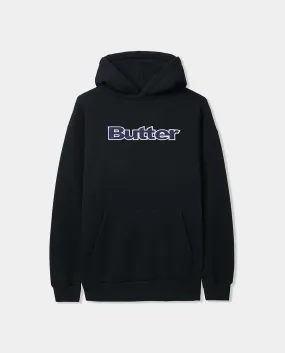 Butter Goods - Logo Denim Applique Pullover Hood - Black