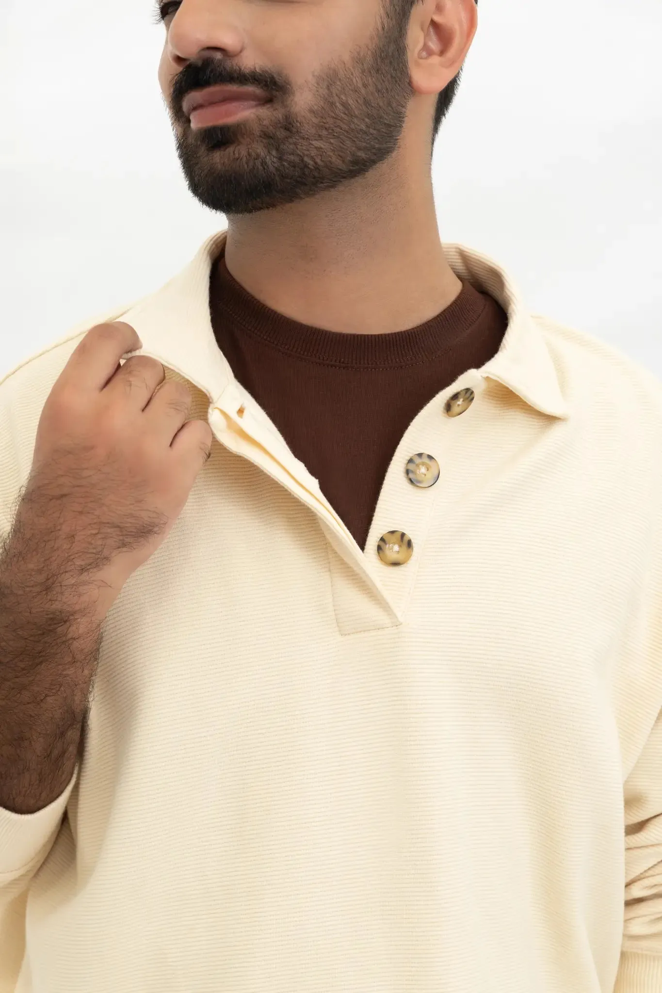 Butter Yellow Ribbed Pullover