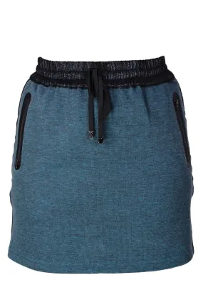 C BLOCK PIA Petrol Elastic Drawstring Skirt