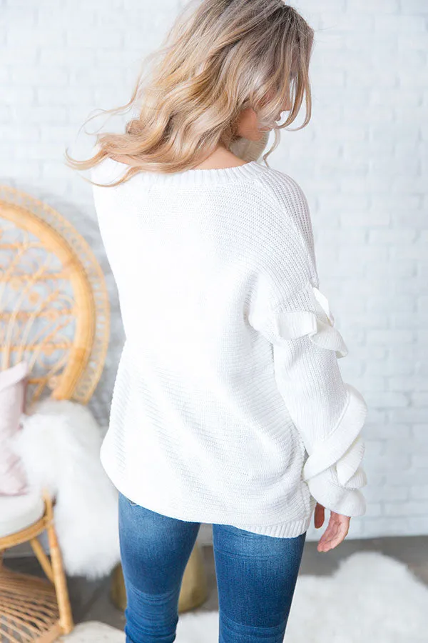 Cali Livin' Tunic Sweater In White