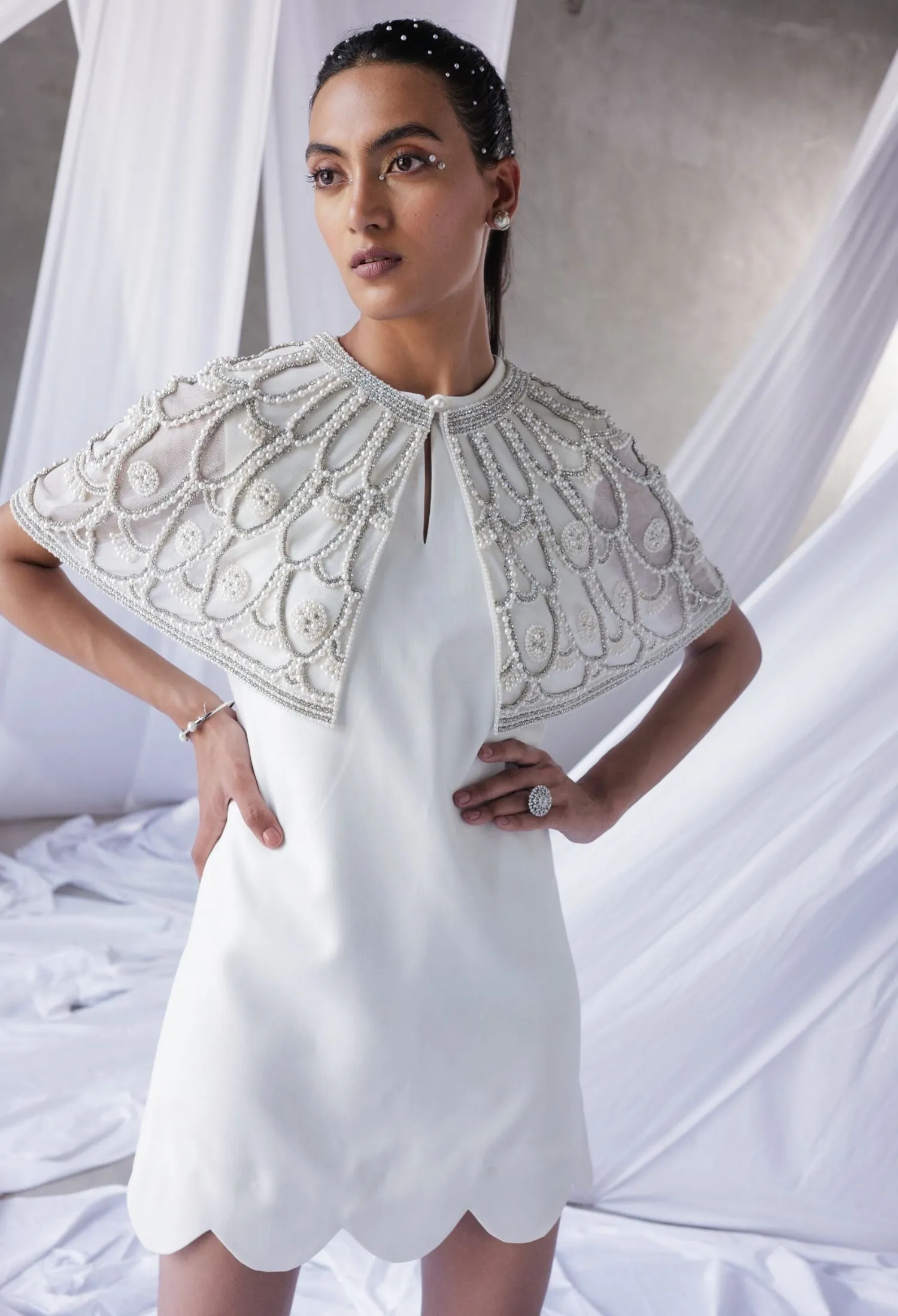 Cape Dress Set