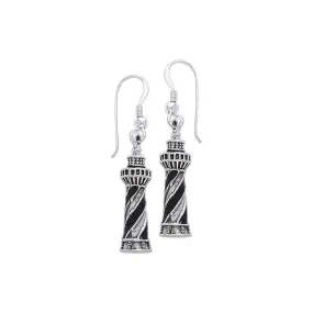 Cape Hatteras Lighthouse Sterling Silver Earrings TE2826